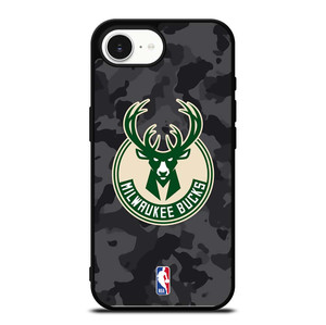 MILWAUKEE BUCKS BLACK CAMO iPhone 16e Case Cover