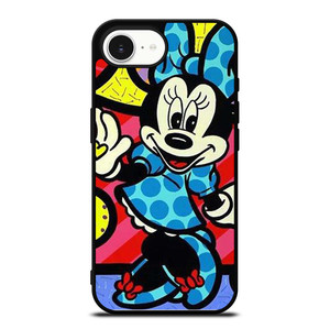 MINNIE MOUSE ROMERO BRITTO ART iPhone 16e Case Cover MINNIE MOUSE ROMERO BRITTO ART iPhone 16e Case Cover