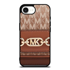 MK MICHAEL KORS LOGO BROWN BAG iPhone 16e Case Cover