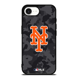 NEW YORK METS BASEBALL BLACK CAMO iPhone 16e Case Cover