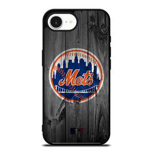NEW YORK METS BASEBALL MLB WOOD LOGO iPhone 16e Case Cover