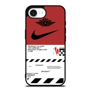 NIKE AIR JORDAN OFF WHITE LOGO iPhone 16e Case Cover NIKE AIR JORDAN OFF WHITE LOGO iPhone 16e Case Cover
