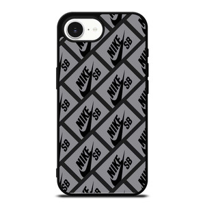 NIKE SB SKATEBOARD BOX PATTERN GREY iPhone 16e Case Cover
