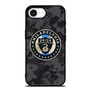 PHILADELPHIA UNION MLS BLACK CAMO iPhone 16e Case Cover PHILADELPHIA UNION MLS BLACK CAMO iPhone 16e Case Cover