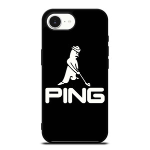 PING GOLF BLACK LOGO iPhone 16e Case Cover PING GOLF BLACK LOGO iPhone 16e Case Cover