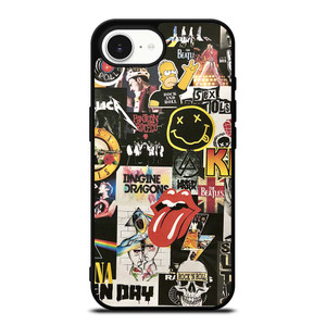 ROCK AND ROLL BAND COLLAGE iPhone 16e Case Cover