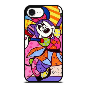 ROMERO BRITTO MINNIE MOUSE ART iPhone 16e Case Cover ROMERO BRITTO MINNIE MOUSE ART iPhone 16e Case Cover