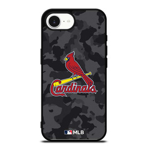 SAINT LOUIS CARDINALS BASEBALL BLACK CAMO iPhone 16e Case Cover