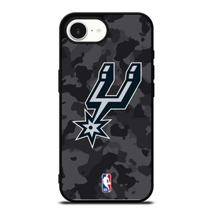 SAN ANTONIO SPURS BLACK CAMO iPhone 16e Case Cover