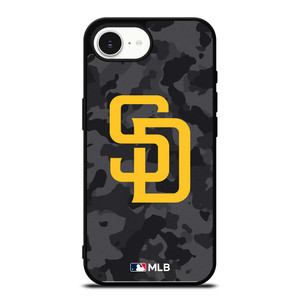 SAN DIEGO PADRES BASEBALL BLACK CAMO iPhone 16e Case Cover