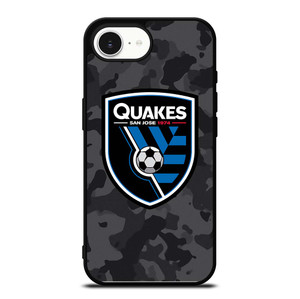 SAN JOSE EARTHQUAKES MLS BLACK CAMO iPhone 16e Case Cover