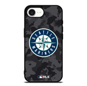 SEATTLE MARINERS BASEBALL BLACK CAMO iPhone 16e Case Cover