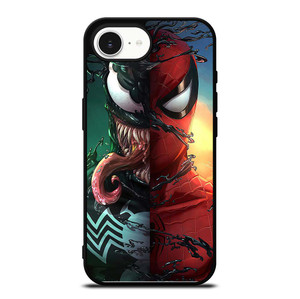 VENOM V SPIDERMAN FACE SUPERHERO MARVEL COMICS iPhone 16e Case Cover