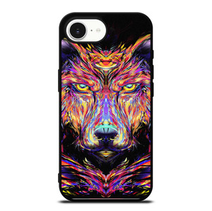 WOLF TRIPPY ART iPhone 16e Case Cover