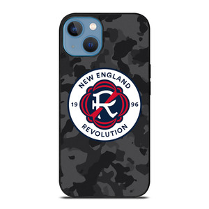 NEW ENGLAND REVOLUTION MLS BLACK CAMO iPhone 13 Case Cover