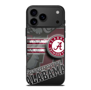 ALABAMA CRIMSON TIDE CARBON iPhone 17 Pro Max Case Cover