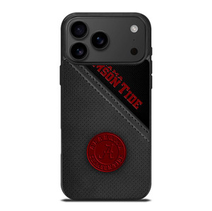 ALABAMA CRIMSON TIDE LEATHER iPhone 17 Pro Max Case Cover