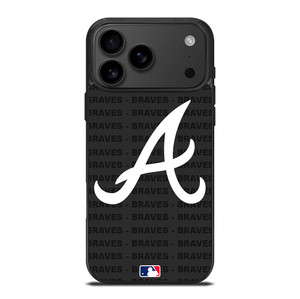 ATLANTA BRAVES BASEBALL BLACK iPhone 17 Pro Max Case Cover