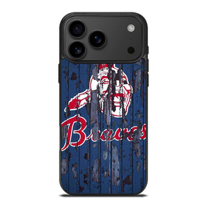 ATLANTA BRAVES RUSTY WOOD iPhone 17 Pro Max Case Cover