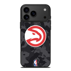 ATLANTA HAWKS BLACK CAMO iPhone 17 Pro Max Case Cover