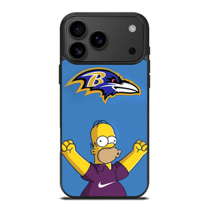 BALTIMORE RAVENS NIKE THE SIMPSONS iPhone 17 Pro Max Case Cover