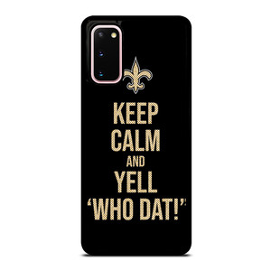 NEW ORLEANS SAINTS NFL FOOTBALL WHO DAT CHANTS 2 Samsung Galaxy S20 Case Cover