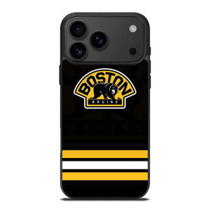 BOSTON BRUINS LOGO STRIPED iPhone 17 Pro Max Case Cover