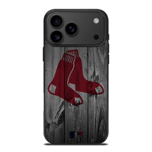 BOSTON RED SOX BASEBALL MLB WOOD LOGO iPhone 17 Pro Max Case Cover