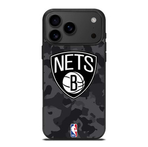 BROOKLYN NETS BLACK CAMO iPhone 17 Pro Max Case Cover