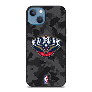 NEW ORLEANS PELICANS BLACK CAMO iPhone 13 Case Cover NEW ORLEANS PELICANS BLACK CAMO iPhone 13 Case Cover
