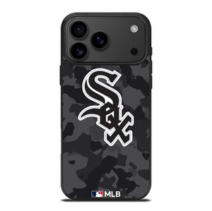 CHICAGO WHITE SOX BASEBALL BLACK CAMO iPhone 17 Pro Max Case Cover