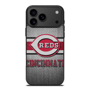 CINCINNATI RED MLB BASEBALL METAL iPhone 17 Pro Max Case Cover