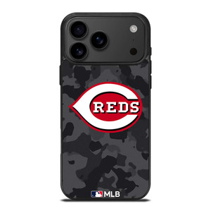 CINCINNATI REDS BASEBALL BLACK CAMO iPhone 17 Pro Max Case Cover