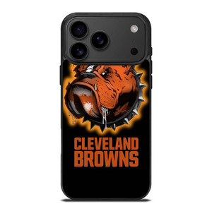 CLEVELAND BROWNS FOOTBALL LOGO DAWG POUND MASCOT iPhone 17 Pro Max Case Cover