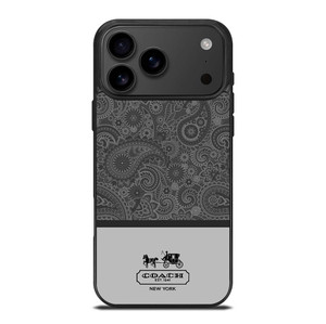 COACH NEW YORK GREY BATIK iPhone 17 Pro Max Case Cover