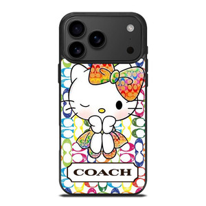 COACH NEW YORK LOGO CUTE HELLO KITTY iPhone 17 Pro Max Case Cover