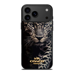 COACH NEW YORK LOGO LEOPARD iPhone 17 Pro Max Case Cover