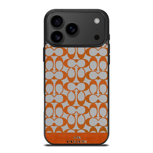 COACH NEW YORK LOGO PATTERN ORANGE EMBLEM iPhone 17 Pro Max Case Cover