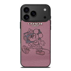 COACH NEW YORK PINK MICKEY MOUSE iPhone 17 Pro Max Case Cover
