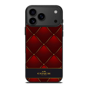 COACH NEW YORK RED GOLD iPhone 17 Pro Max Case Cover