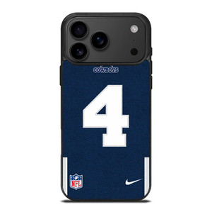 DALLAS COWBOYS DAK PRESCOTT 4 NFL NIKE iPhone 17 Pro Max Case Cover