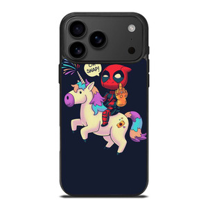 DEADPOOL UNICORN MIDDLE FINGERS iPhone 17 Pro Max Case Cover