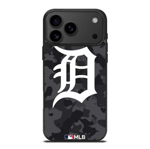 DETROIT TIGERS BASEBALL BLACK CAMO iPhone 17 Pro Max Case Cover