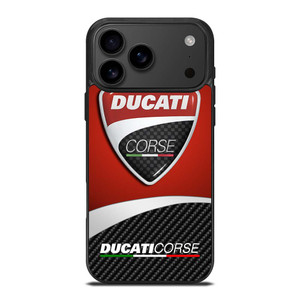 DUCATI CORSE LOGO CARBON iPhone 17 Pro Max Case Cover