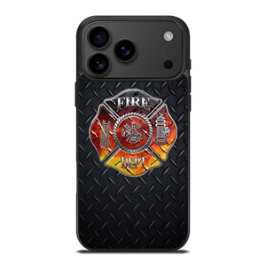 FIREFIGHTER FIREMAN METAL LOGO iPhone 17 Pro Max Case Cover