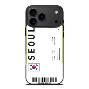 FLIGHT TICKETS SEOUL SOUTH KOREA iPhone 17 Pro Max Case Cover