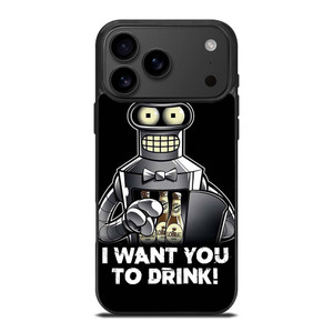 FUTURAMA BENDER QUOTE iPhone 17 Pro Max Case Cover