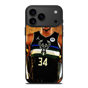 GIANNIS ANTETOKOUNMPO BUCKS 34 iPhone 17 Pro Max Case Cover