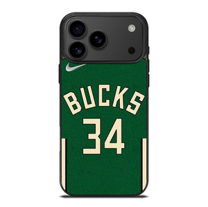 GIANNIS ANTETOKOUNMPO MILWAUKEE BUCKS NIKE NBA 2021-22 iPhone 17 Pro Max Case Cover