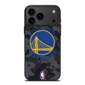 GOLDEN STATE WARRIORS BLACK CAMO iPhone 17 Pro Max Case Cover
